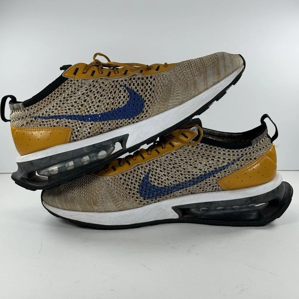 Nike Air Flyknit Racer Elemental Gold Running Shoes FD2764-700 Men's Size 11.5‎